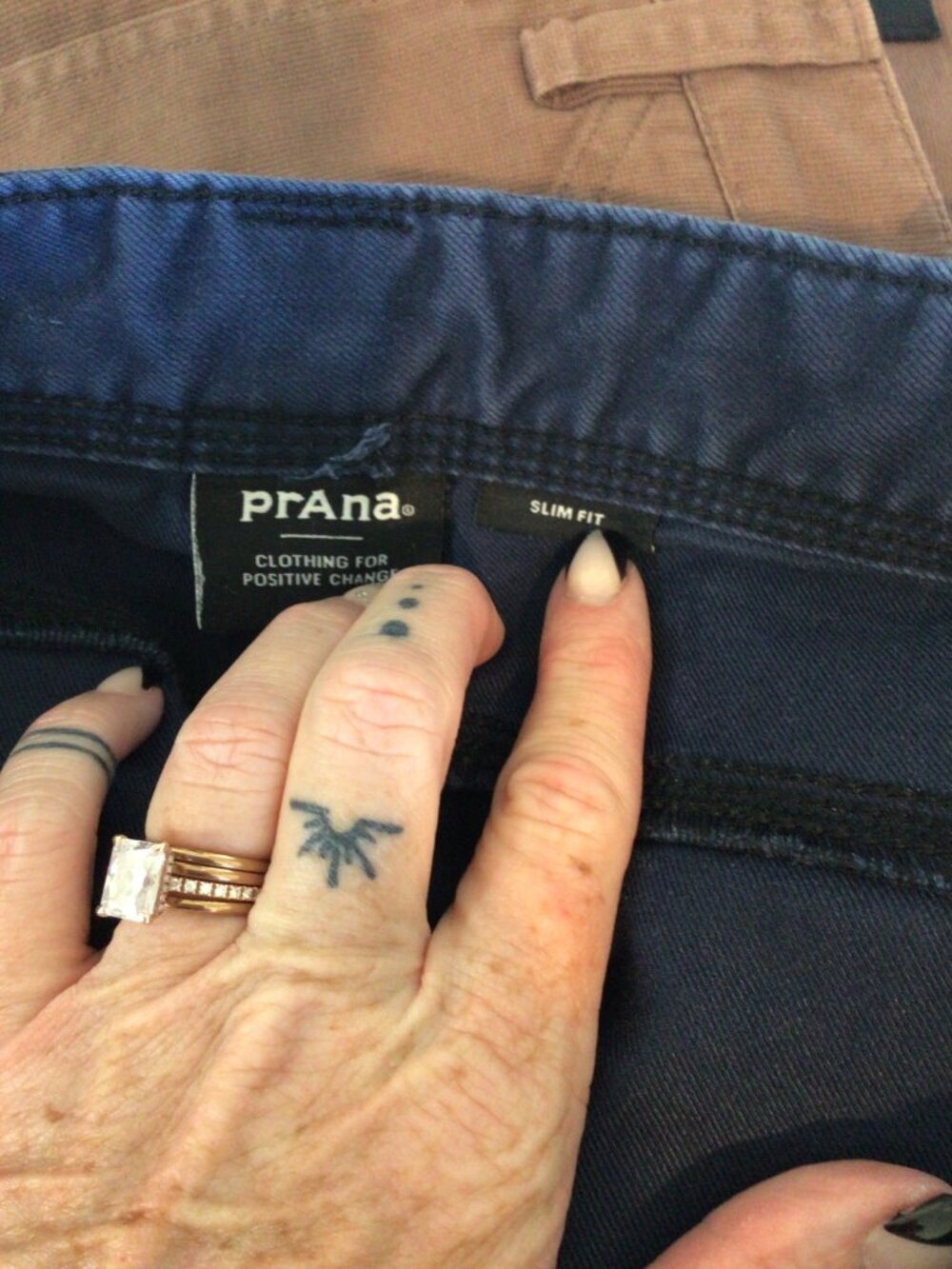 Prana Slim Fit Straight Leg Mens Blue Pants 30 x 32 - Picture 6 of 9